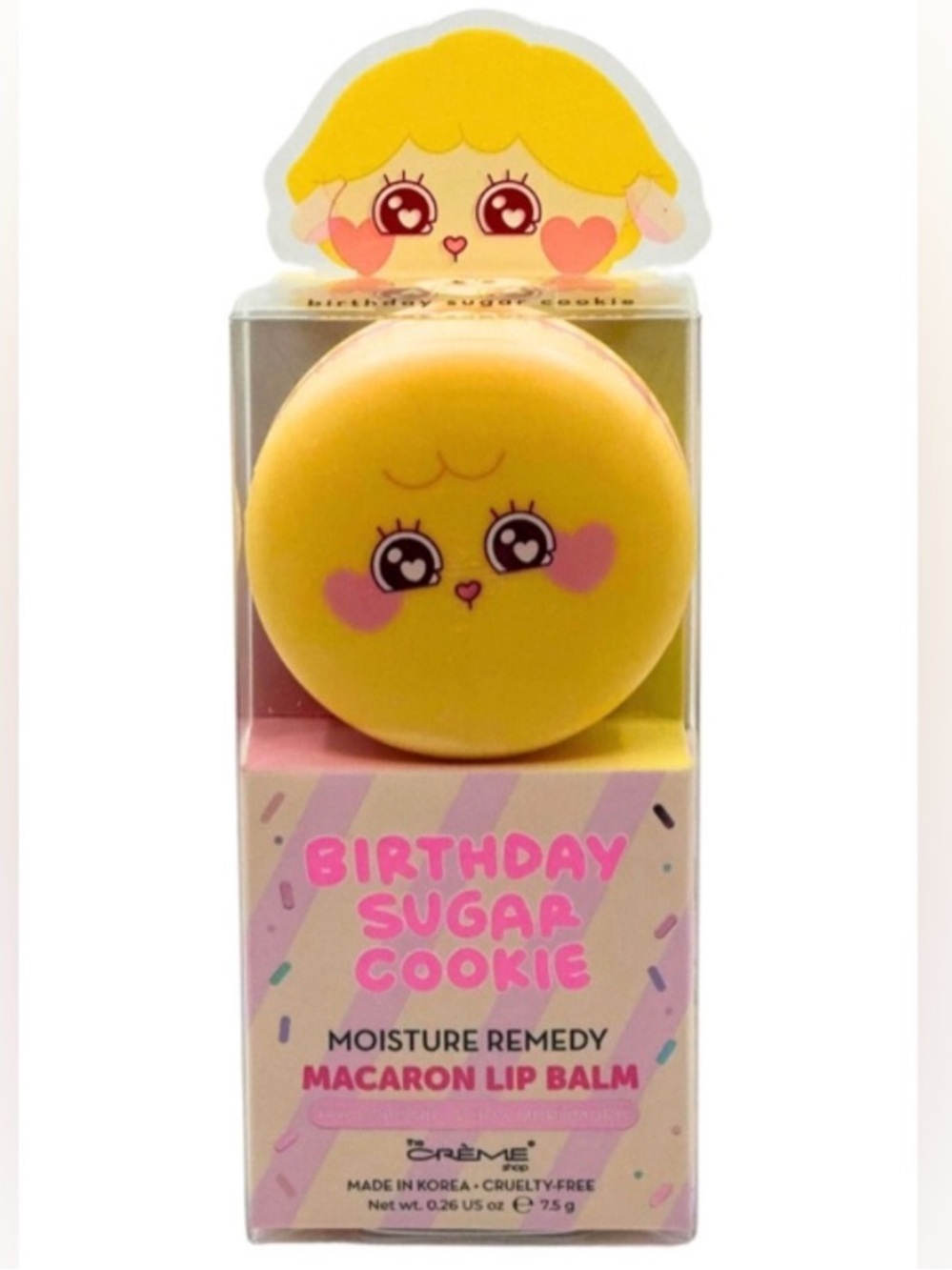 The Crème Shop Macaron Lip Balm in Birthday Sugar Cookie NWT